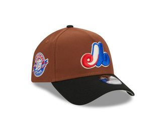 New Era Montreal Expos MLB Harvest 25th Anniversary Brown Black 9Forty A-Frame Snapback Cap - One-Size