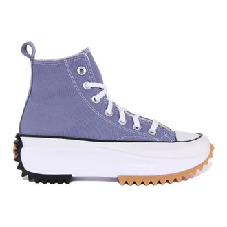 Converse Lilac Hi-Top Trainers with Chunky Platform