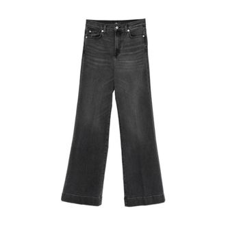 7 For All Mankind Jeans Modern Dojo de pernera ancha - Jeans - Mujer - Negro - W31