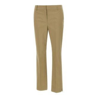 Marella Cropped Trousers, female, Green, Size: 2XL Cigarette Cropped Trousers