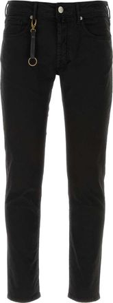 Incotex Black Stretch Cotton Pant