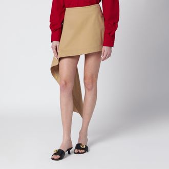 Loewe Beige cotton and silk skirt
