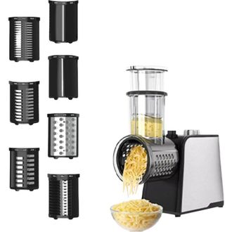 OEM Cortador De Verduras El&eacute;ctrico, Rallador De Queso De Gran Calibre, Rallador De Verduras El&eacute;ctrico De 250 W, Picador Multifuncional, Rallador De Zanaho