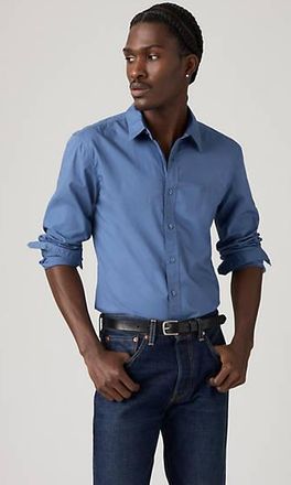 Levi's Battery Housemark Slim Fit Shirt - Mens - 2XL - Blue