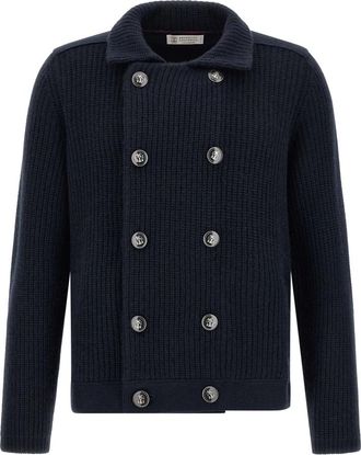 Brunello Cucinelli Hombre, Jerseys, Azul, Talla: L