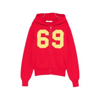 Gimaguas Number Hooded Cardigan