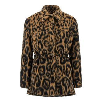 Fendi Go-To Jacket - female - Fendi - Belted Coats - Multicolor - L - Coats