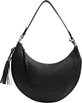 Lancel Hoboh&egrave;me Zip M - Dames - Schoudertassen - Zwart - ONE Size - Leer - Tassen