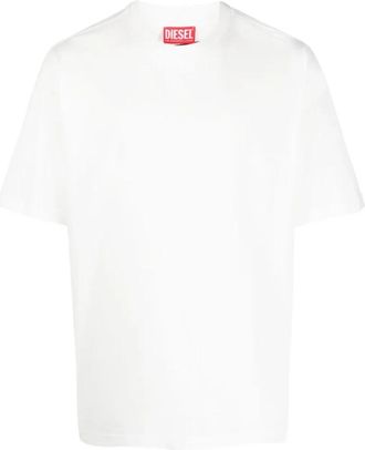 Diesel T-Adjust Bigoval T-shirt - Heren - T-shirts - Wit - S - Tops