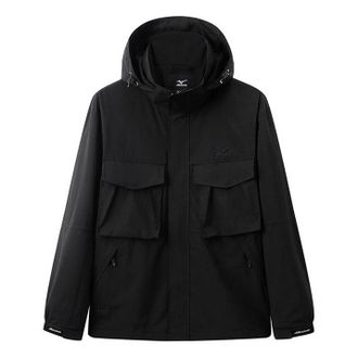 Mizuno Logo Waterproof Jacket Black A2CE3110