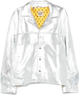 Gallery Dept. Orlando Fringe Metallic-leather Jacket