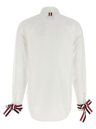 Thom Browne RWB-Ribbon Cuff Shirt - White