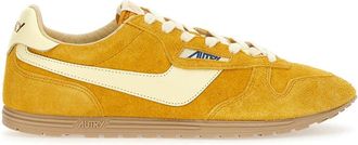 Autry Windspin suede and leather trainers