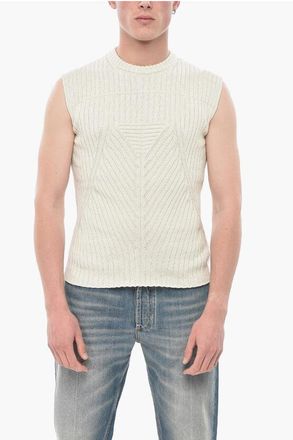 Rick Owens Ribbed Solid-Color Vest size L