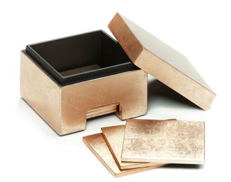 Posh Trading Company Coastbox Silver Leaf - Gold | Size: 8 Pack
