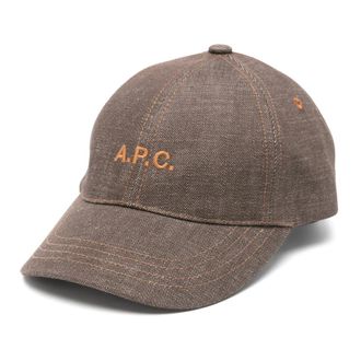 A.P.C. Casquette Charlie - female - A.P.C. - Hats & Caps - Brown - 58 CM - Accessories