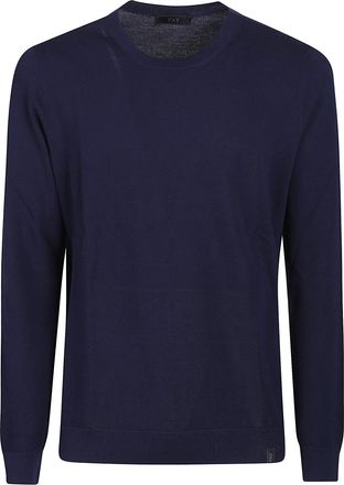 Fay Classic Crew Neck Cotton Sweater