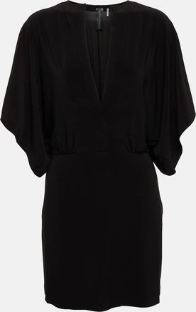 Norma Kamali Obie draped minidress