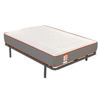 What The Sleep Colch&oacute;n y Canap&eacute;, Muelles ensacados, Gris, 135x190