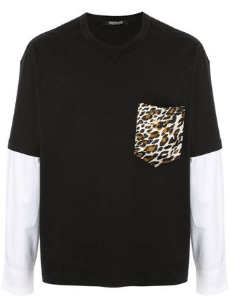 Roberto Cavalli T-shirt con stampa - Nero