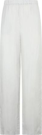 Fabiana Filippi Wijde- hoge taille broek - Dames - Wijde Broeken - Wit - 2XS - Rayon - Broeken