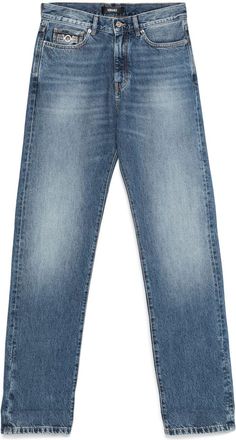 Versace Barocco-detail jeans - Blue