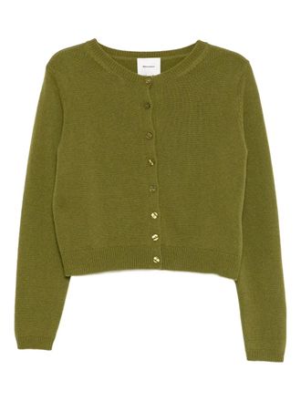 Reformation Clara cardigan - women - Cashmere/Recycled Cashmere - L - Green