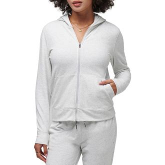 Travis Mathew Cloud Zip Hoodie in Heather Light Grey at Nordstrom Rack, Size X-Small