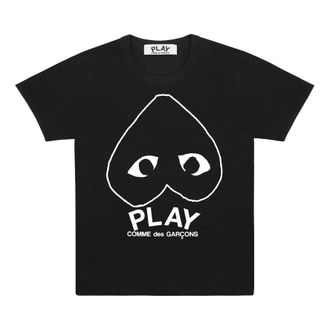 Comme Des Garçons (WMNS) COMME des GARCONS PLAY Inverted Heart Logo T-Shirt Black AZ-T113-051-1