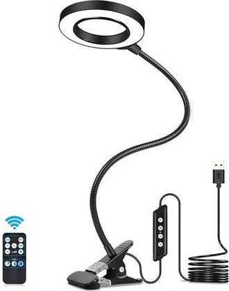 OEM Lupa De Escritorio Con Iluminaci&oacute;n Led, Aumento De 3x, Brillo Ajustable, 10 Niveles De Luz, Control Remoto, Clip De Sujeci&oacute;n Y 3 Colores Opcionales