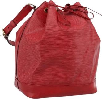 Louis Vuitton Pre-owned No&eacute; Bucket Bag - Dames - Vintage Tas - Rood - ONE Size - Leer - Vintage