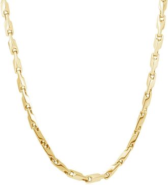 Pompeii3 Mens 14k Gold (47gram) or Platinum (88gram) 4.5mm Link Chain Necklace 20