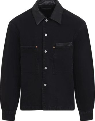Christophe Lemaire Workwear Overshirt - Heren - Zomerjassen - Zwart - L - Katoen - Jassen