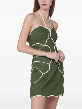 Farm Rio Cutout Halterneck Dress