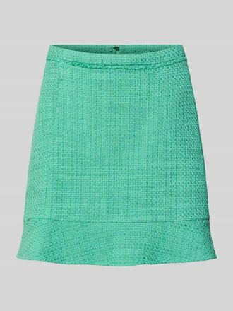 Marc Cain Minirock in Boucl&eacute;-Optik in Gruen, Gr&ouml;&szlig;e 34