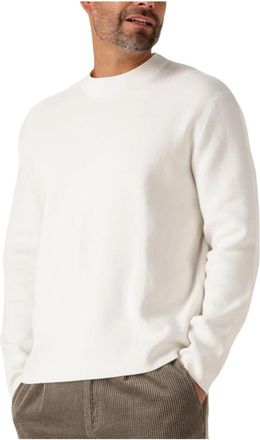 Selected Slhmike Light LS Knit Relaxed Mock Neck - Heren - Sweatshirts - Beige - 2XL - Katoen - Hoodies & sweatvesten