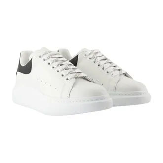Alexander McQueen Oversized Low-Top Leather Sneaker - White