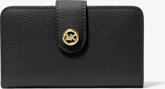Michael Kors MK Pop Charm Medium Pebbled Leather Wallet