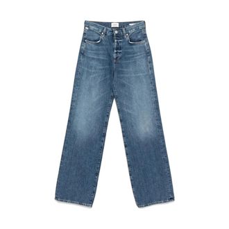 Citizens Of Humanity Loose Fit Jeans, female, Blue, W25, Indigo Blue Button-Front Jeans