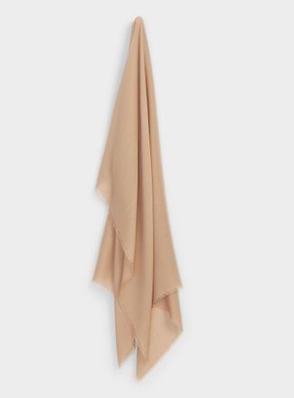 Simons Womens Finely fringed sheer lightweight scarf