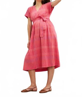 Hatch Plaid Carolina Dress - Maternity In Sunset Gingham