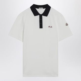Moncler Piqu&eacute; Polo Shirt With Embroidered Logo