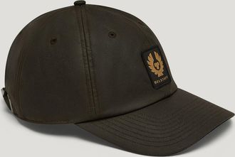 Belstaff Phoenix Patch Cap Unisexs Waxed Cotton Faded Olive Size One Size