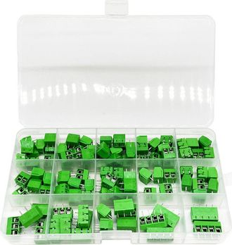 OEM 100 Conectores De Tornillo Para Pcb, Paso De 5 Mm, Bloque De Terminales De Tornillo Para Pcb De 2 Pines / 3 Pines / 4 Pines, Para Arduino (85 X 2 Pine
