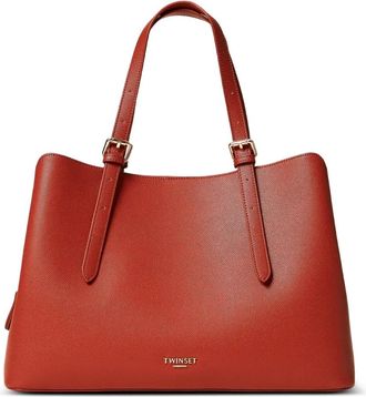 Twin-Set Borsa tote con fibbia - Rosso