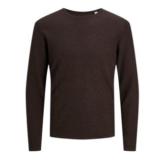 Jack & Jones Jack And Jones Heren-sweater met ronde hals en normale pasvorm (Bruin)