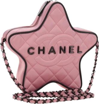 Chanel Pre-owned Vintage Schoudertas - Dames - Vintage Schoudertas - Roze - ONE Size - Satijn - Vintage