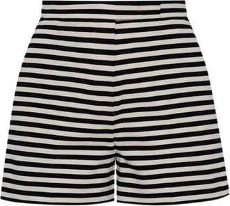 Max Mara Onirica Striped Jersey Shorts - Dames - Bermuda - Veelkleurig - XS - Katoen - Korte Broeken