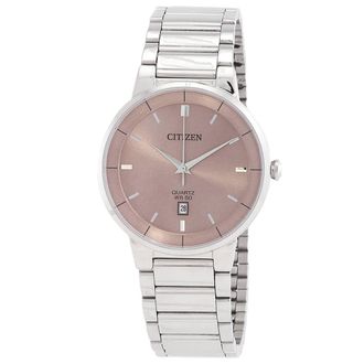 Citizen Quartz Pink Dial Mens Watch BI5120-51Z
