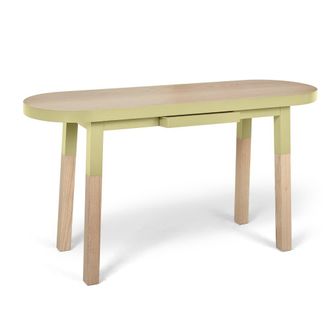 Mon Petit Meuble Fran&ccedil;ais Mesa de escritorio de dise&ntilde;o 100% madera maciza - consola 140 cm